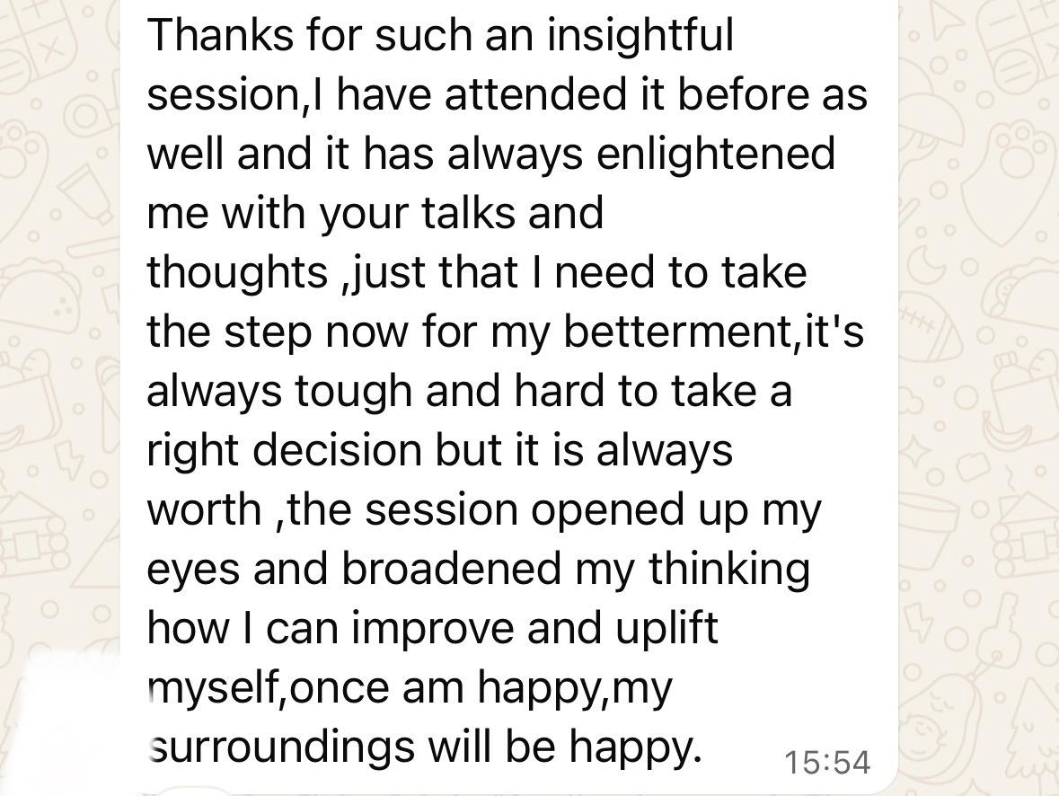 Attendee review 1